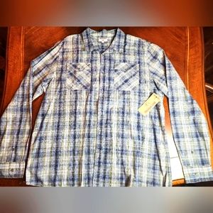 NWT True Religion Utility Woven Button Up Shirt XXL